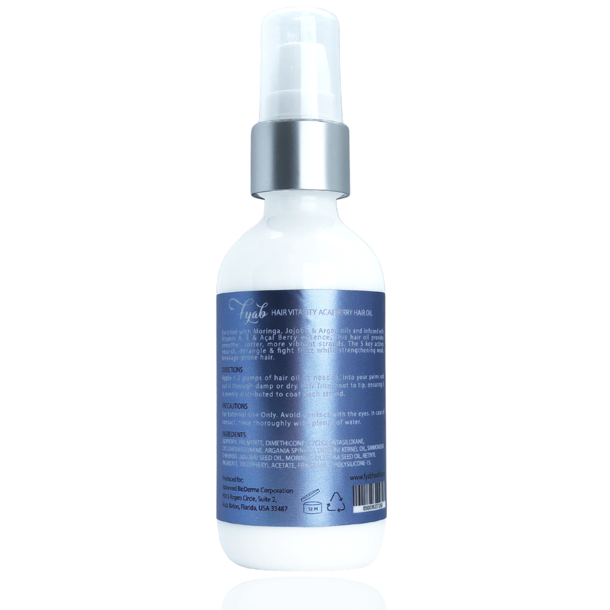 Aceite capilar de bayas de Acai