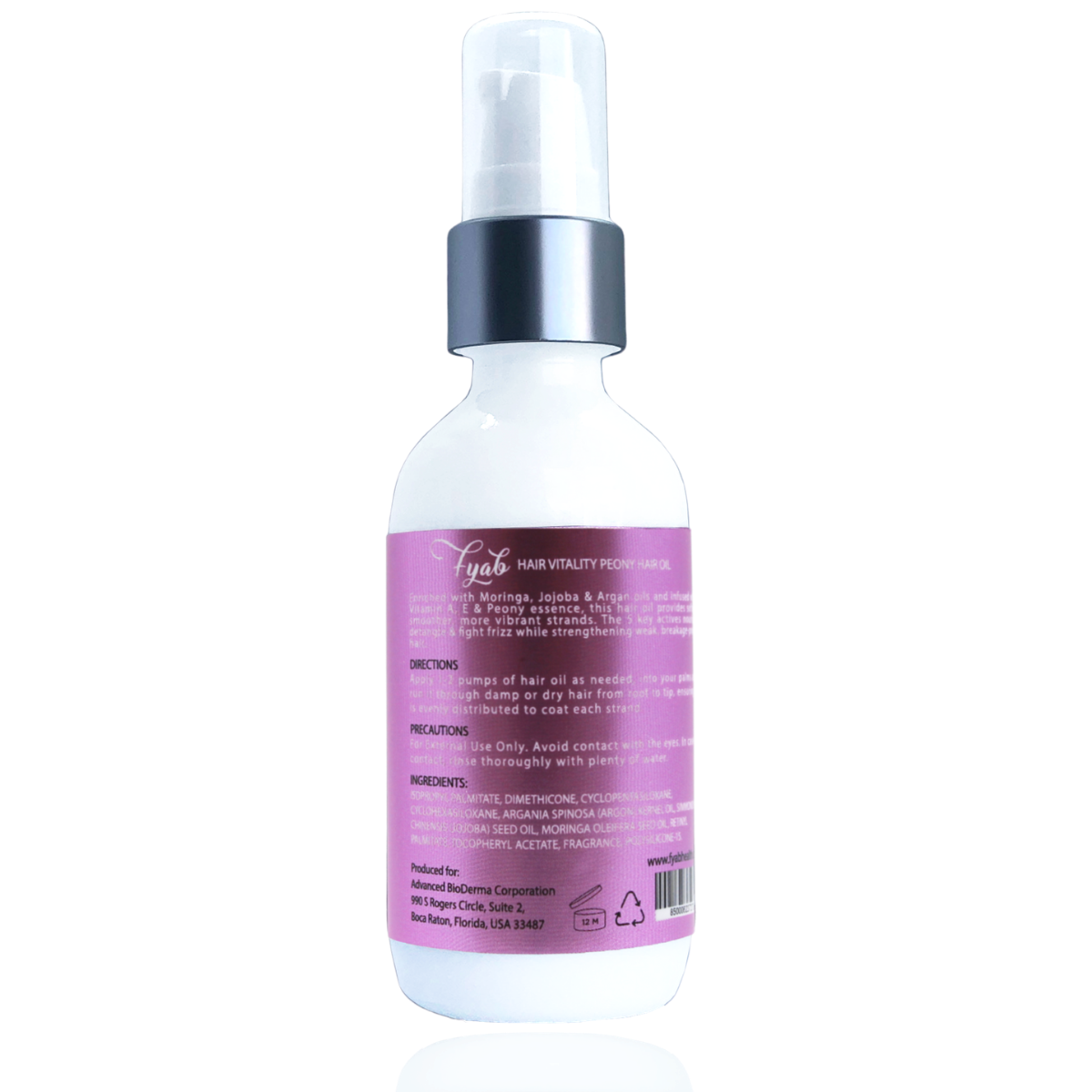 Aceite para el cabello de peonía