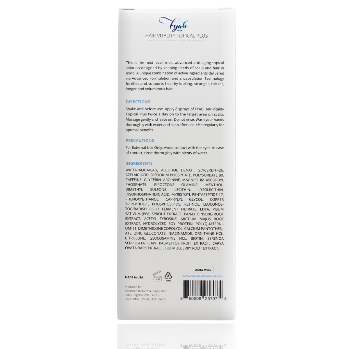 Suero Tópico Plus Hair Vitality